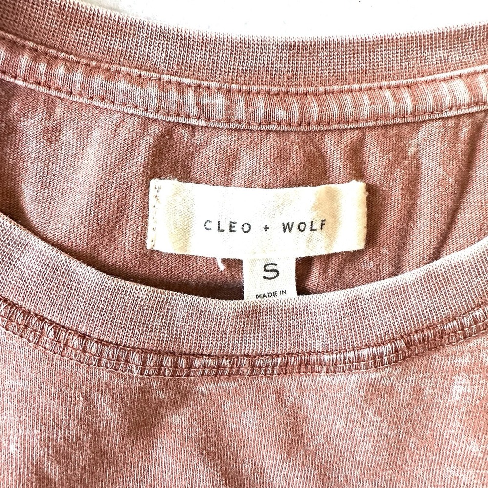 Cleo + Wolf S‎ Small Vodka Bad Decisions Mini Knee T-shirt Dress Terracotta - Picture 3 of 10